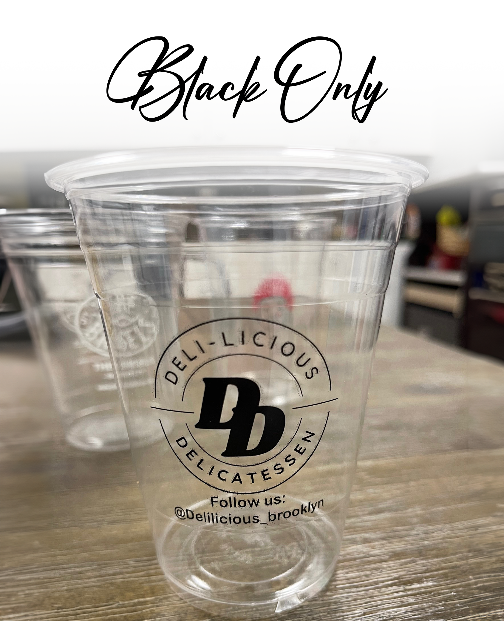 Clear Printed PET Plastic Cold Cup