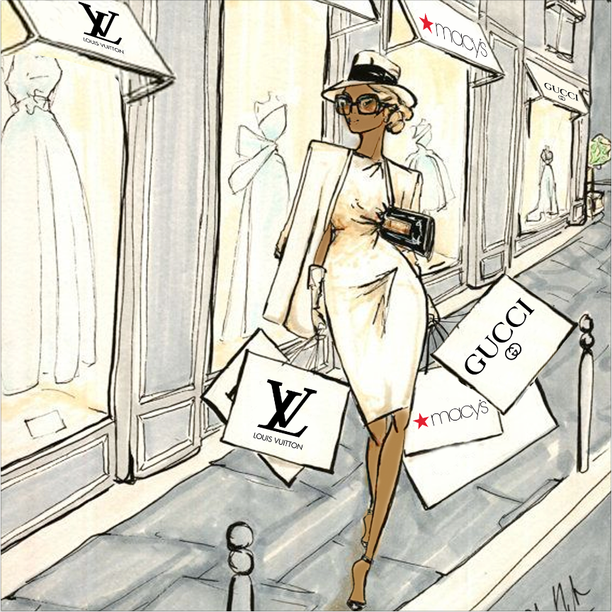 WALK IN PARIS  BACKDROP / DIOR / LOUIS VUITTON - Twins Print